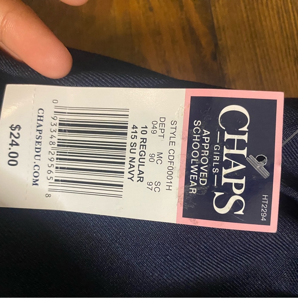 Chaps Navy Schoolwear Pants